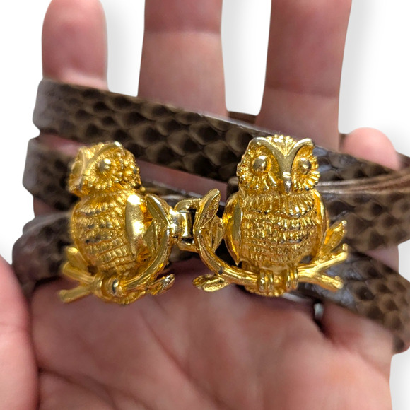 1970s Mimi di Niscemi Golden Owls Belt - Picture 2 of 3